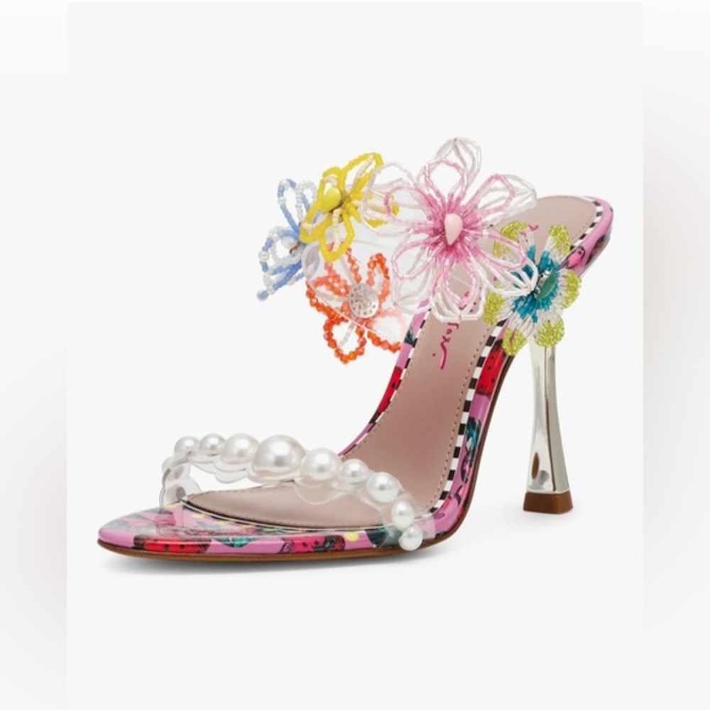 New Betsey Johnson womens Goldiee Heeled Sandal - Picture 1 of 15